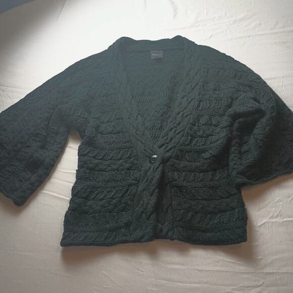 Vintage Chunky Knit City UNLTD Sweater Bell Sleeves Open Knit Womens size Medium - Picture 1 of 5